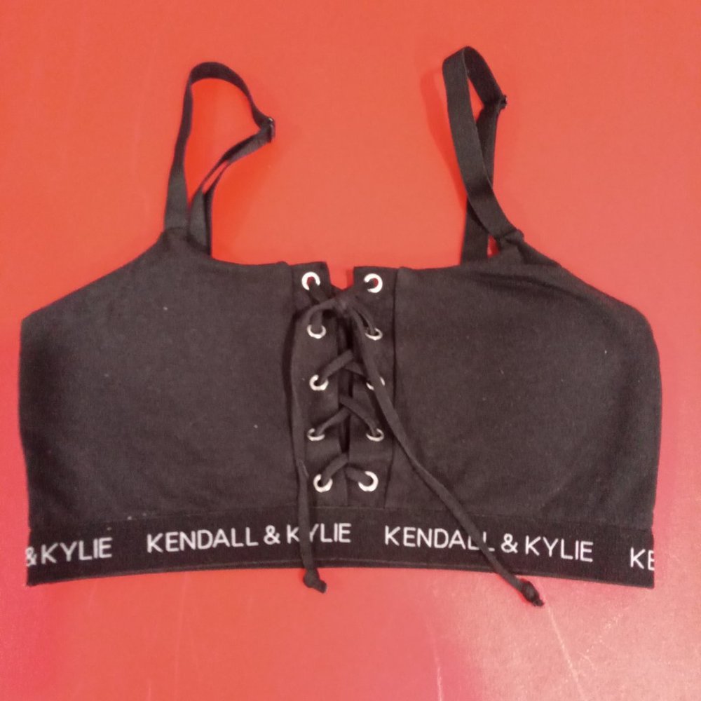 Kendall & Kylie black bralette with pads size M